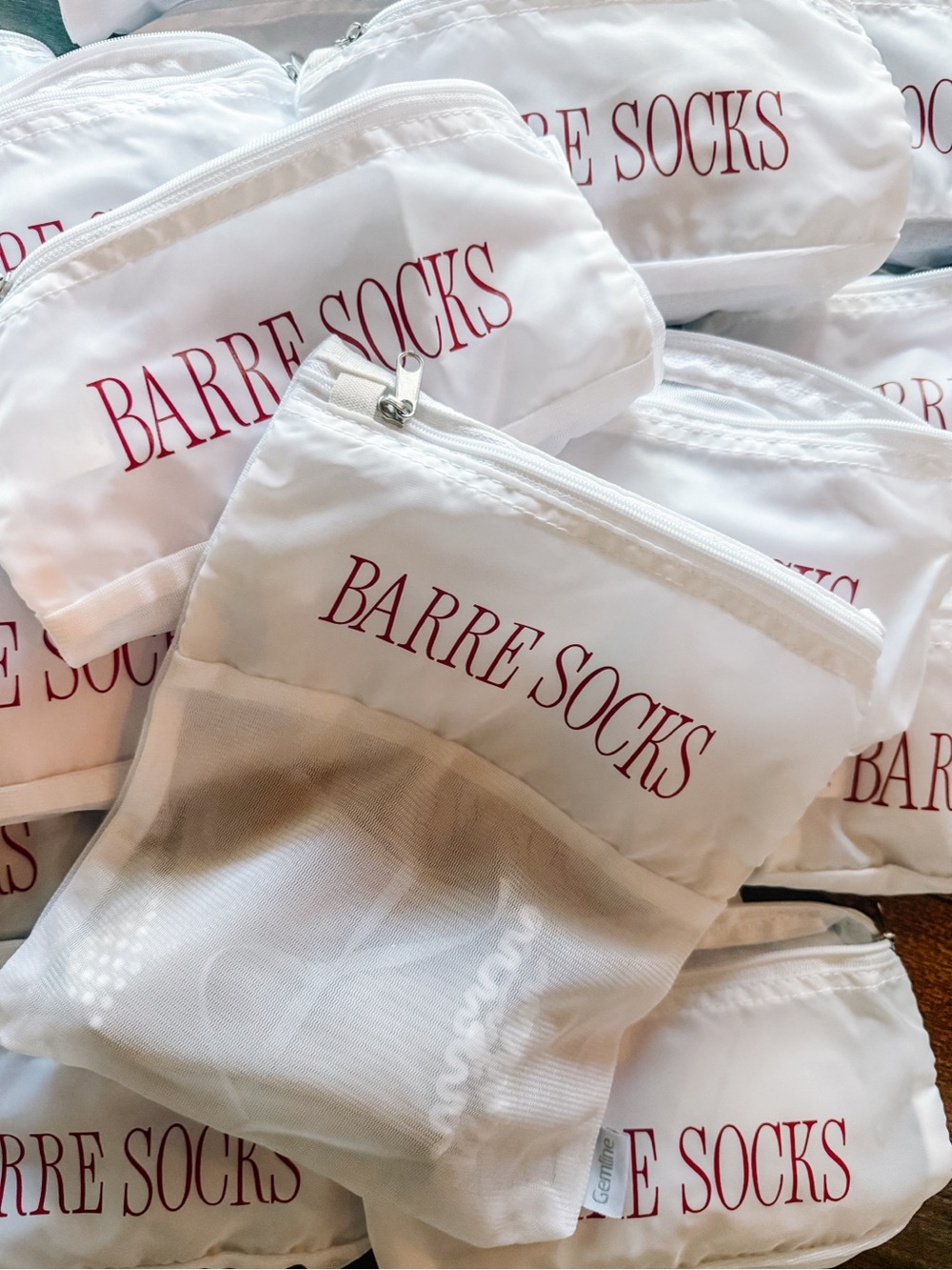 Barre Socks Garment Bag for washing sticky socks! Keep your grip socks fresh